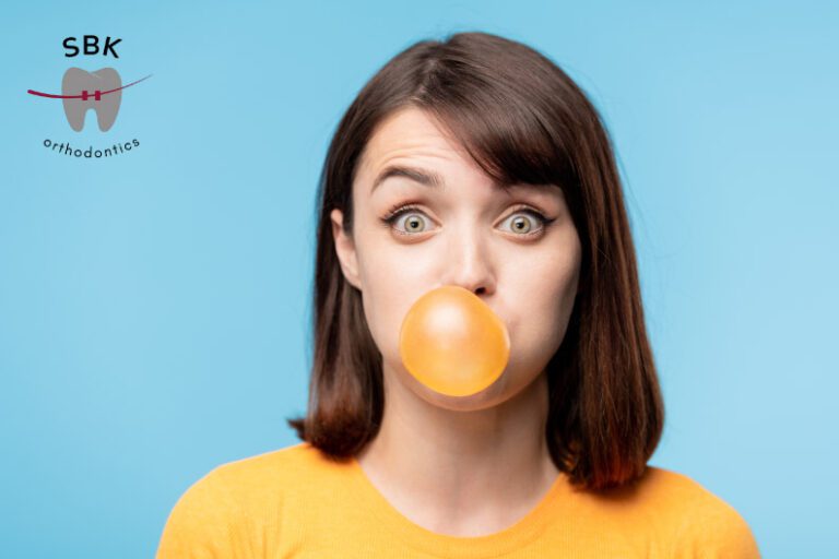 A Sticky Situation of Chewing Gum and Braces SBK Orthodontics